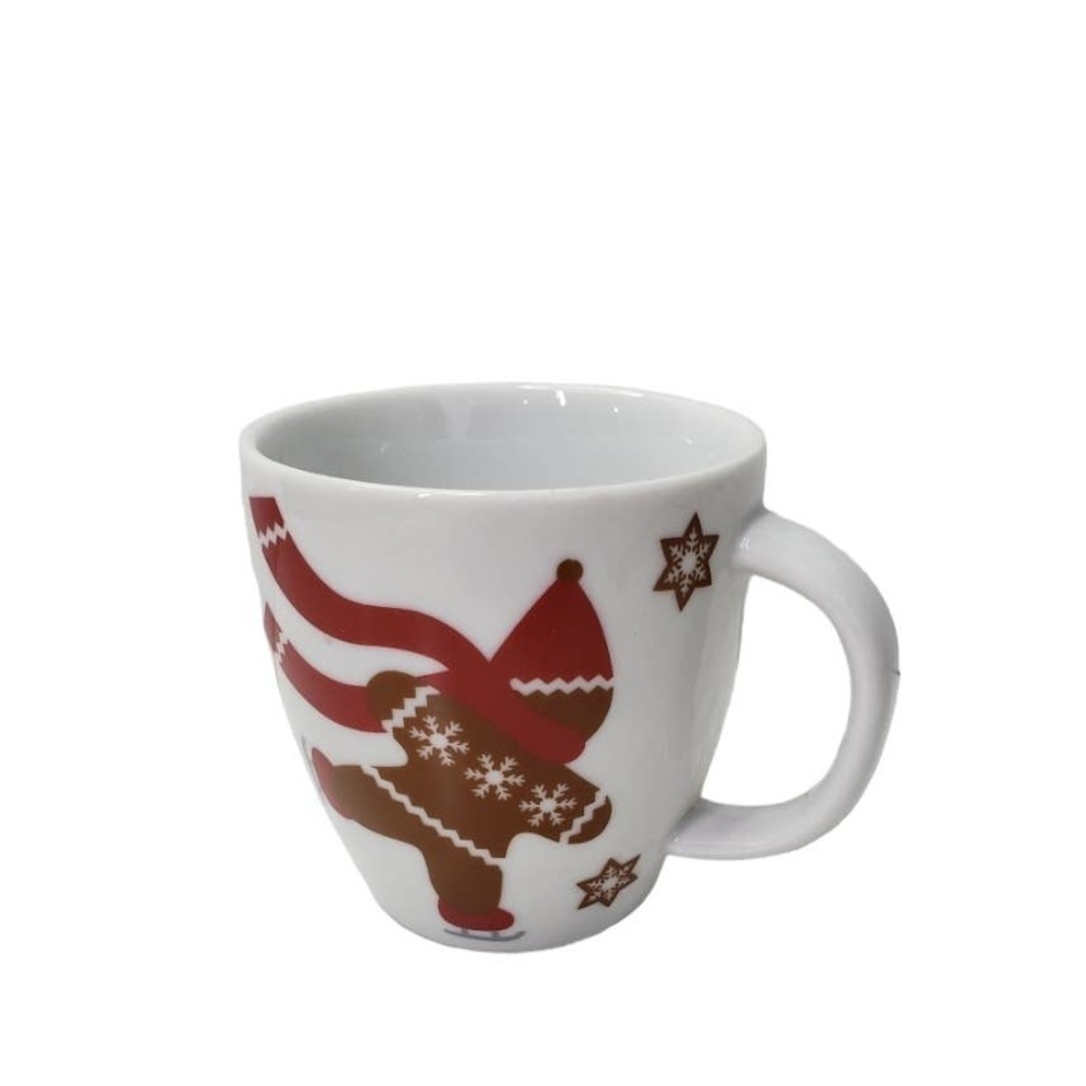 Crate & Barrel Gingerbread Childs Mug Mini Coffee Espresso‎ Cup White